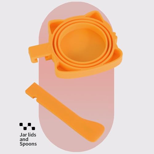 Pet & Garden Jlkegfdf Cat Food Opener | Portable Silicone Can Opener | Safe Dog Food Covers, Pet Utensils, Eating Spatula, Feeding Accessories for Storage