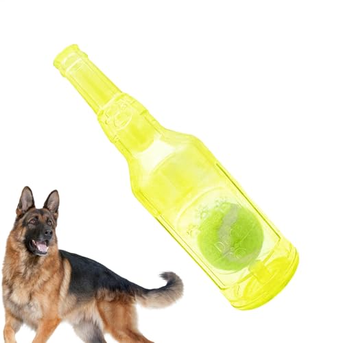 Pet & Garden Zentric cru-nch Play Bottle Toy, Water Bottle Cruncher Dog Toy, Squeaky Dog Interactive Play Toy, Puppy Teething Chewing Interactive Toy, Bottle Chew Toy Pet Accessories for Dogs