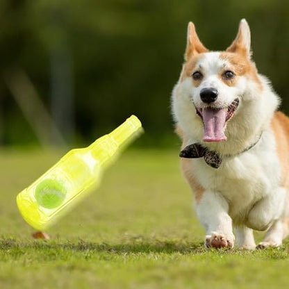 Pet & Garden Zentric cru-nch Play Bottle Toy, Water Bottle Cruncher Dog Toy, Squeaky Dog Interactive Play Toy, Puppy Teething Chewing Interactive Toy, Bottle Chew Toy Pet Accessories for Dogs