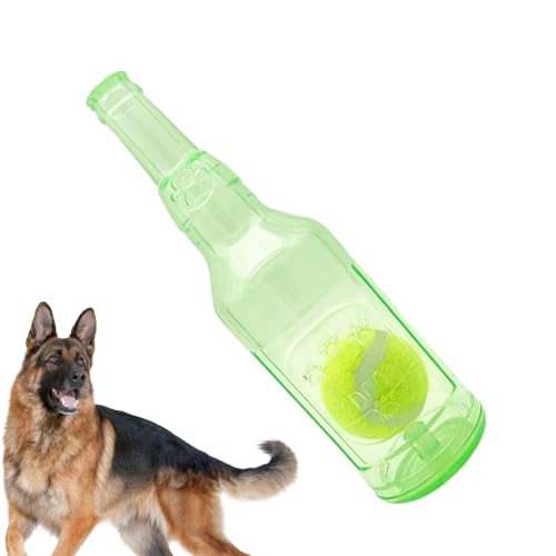 Pet & Garden Dog Water Bottle Toy, Creative Tennis Ball In A Bottle Interactive Chew Toy, Puppy Squeaky Toy, Fun Puppy Teething Chewing Toy For Small Medium Large Dog, Pet Accessories