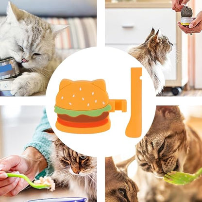 Pet & Garden Jlkegfdf Cat Food Opener | Portable Silicone Can Opener | Safe Dog Food Covers, Pet Utensils, Eating Spatula, Feeding Accessories for Storage