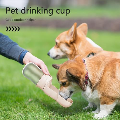 Hornsey Pet & Garden Dog Water Bottle With Food Bowl,2 In 1 Pets Supplies Drinking | Dog Travel Accessories, Pet Small Dispenser, Built-in Activated Carbon Filter For Walking Hiking